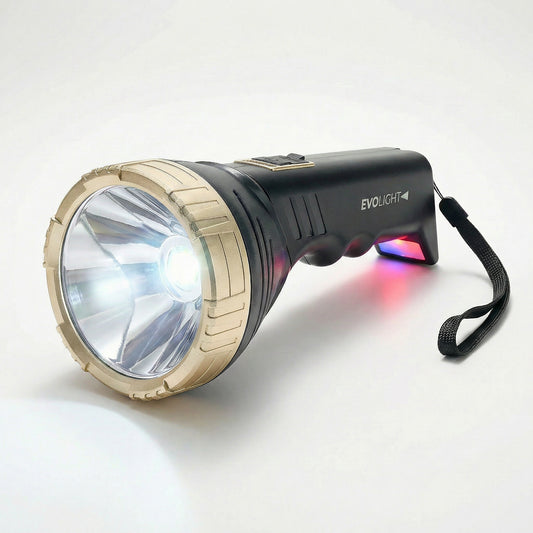 Evolight Rechargeable LED Flashlight with Power Bank – USB Emergency & Camping Light